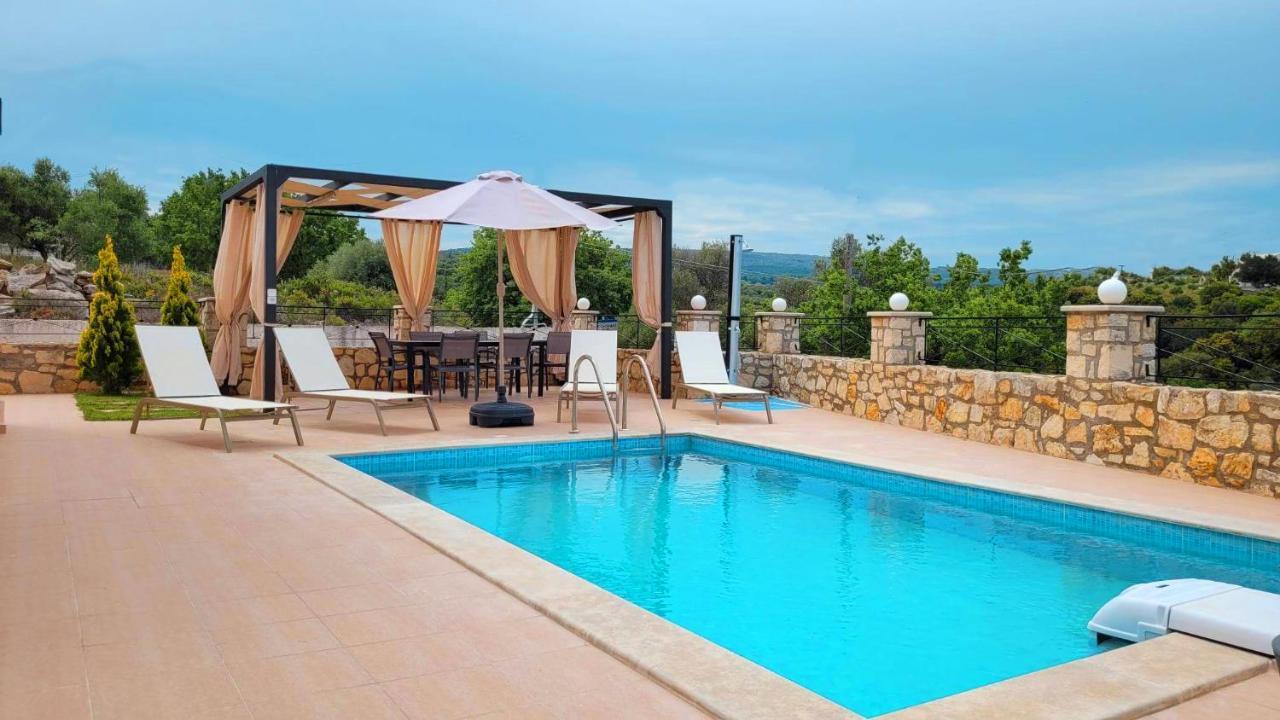 Natural View Villa With Private Pool Skouloúfia Eksteriør billede